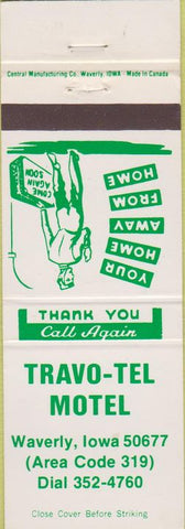 Matchbook Cover - Travo Tel Motel Waverly IA