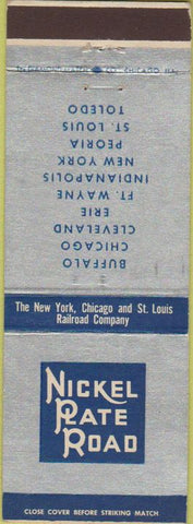 Matchbook Cover - Nickel Plate Railroad