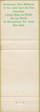 Matchbook Cover - Restaurant Marchand Lac Saint Jean QC
