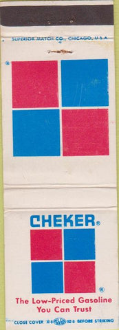 Matchbook Cover - Cheker oil gas IL IN KY MD MI OH PA VA WI chain WEAR