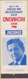 Matchbook Cover - Bruce Richmond State Rep 1974 Murphysboro IL