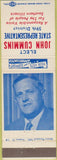 Matchbook Cover - John Cummins State Rep Southern IL election