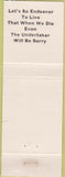 Matchbook Cover - Chuck's Standard oil gas Cheyenne WY Atlas Tires