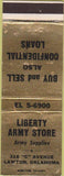 Matchbook Cover - Liberty Army Store Lawton OK WEAR