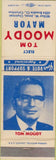 Matchbook Cover - Tom Moody Mayor Columbus OH