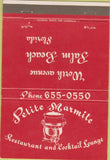 Matchbook Cover - Petite Marmite Restaurant Palm Beach FL 40 Strike