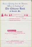 Matchbook Cover - Citizens Bank Gerald MO 40 Strike
