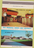 Matchbook Cover - Rice Memorial Center University Houston TX 40 Strike