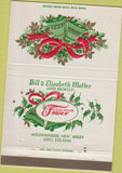 Matchbook Cover - Tower Steak House Mountainside NJ Christmas 40 Strike