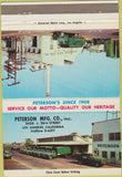 Matchbook Cover - Peterson Manufacturing Los Angeles CA 40 Strike