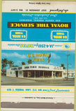 Matchbook Cover - Royal Tire Service Fort Lauderdale FL  US Royal 40 Strike