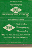 Matchbook Cover - Canvak Buckeye Fabric Finishing Coshocton OH 40 Strike