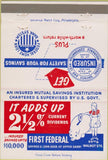 Matchbook Cover - First Federal Savings Upper Darby PA 40 Strike