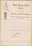 Matchbook Cover - Town  and  Campus Union Elizabeth West Orange NJ  40 Strike