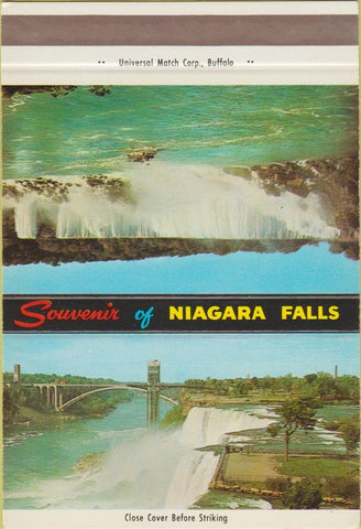 Matchbook Cover - Niagara Falls NY Tourism 40 Strike