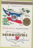Matchbook Cover - Missouri State Tourism Jefferson City MO 40 Strike