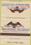 Matchbook Cover - Great American Fish Co Morro Bay CA Eagle 40 Strike