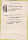 Matchbook Cover - Restaurant Convention San Francisco CA 1974 40 Strike