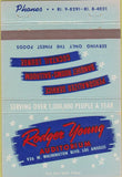 Matchbook Cover - Roger Young Auditorium Los Angeles CA 40 Strike