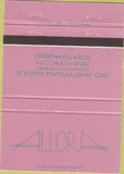 Matchbook Cover - Allora New York City 40 Strike