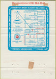 Matchbook Cover - Fisherman's Wharf Restaurants Toronto ON 40 Strike