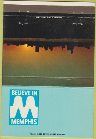 Matchbook Cover - Believe in Memphis TN 40 Strike