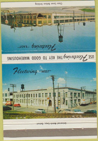 Matchbook Cover - Fleetwing Terminal Warehouse Detroit MI 40 Strike