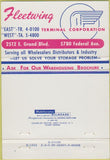 Matchbook Cover - Fleetwing Terminal Warehouse Detroit MI 40 Strike
