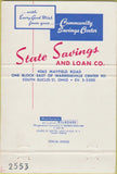 Matchbook Cover - State Savings Loan South Euclid OH 40 Strike