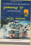 Matchbook Cover - Restaurant La Provencal Washington DC 40 Strike