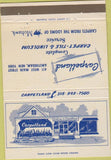Matchbook Cover - Carpetland Tile Linoleum Amsterdam NY 40 Strike