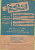 Matchbook Cover - Sanitary Cleaning Dyeing Wilkes Barre PA 40 Strike