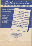 Matchbook Cover - The Essmueller Co Engineering St Louis MO 40 Strike