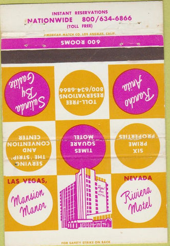 Matchbook Cover - Royal ???????Inn Hotel Las Vegas NV WEAR 40 Strike
