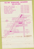 Matchbook Cover - Royal ???????Inn Hotel Las Vegas NV WEAR 40 Strike