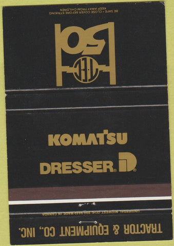 Matchbook Cover - Komatsu Dresser Tractors Mobile Birmingham AL 40 Strike