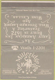 Matchbook Cover - Milleridge Inn Jericho Long Island LI NY 40 Strike