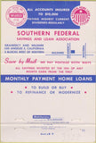 Matchbook Cover - Southern Federal Savings Loan Los Angeles CA 40 Strike
