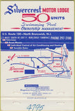 Matchbook Cover - Silvercrest Motor Lodge North Brunswick NJ  40 Strike