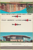 Matchbook Cover - Stan Steel Building System construction 40 Strike