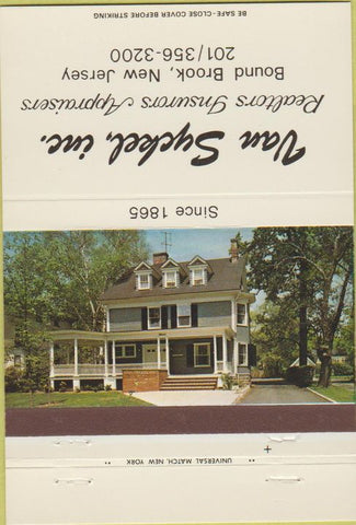 Matchbook Cover - Van Syckel Inc Realtors Round Brook NJ 40 Strike