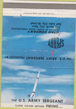 Matchbook Cover - US Army Sergeant Sperry Salt Lake City UT missle 40 Strike