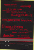 Matchbook Cover - Steinke Fenton Fabricators Jackson MI 40 Strike