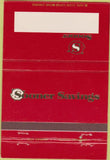 Matchbook Cover - Sooner Savings Bank OK 40 Strike