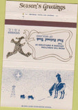 Matchbook Cover - First National Bank Midland TX Christmas 40 Strike