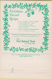 Matchbook Cover - First National Bank Midland TX Christmas 40 Strike
