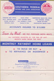 Matchbook Cover - Southern Federal Savings Loan Tarzana CA 40 Strike