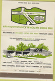 Matchbook Cover - First National Convention Center Bank Evanston IL 40 Strike