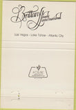Matchbook Cover - Brittany Jewels Las Vegas Lake Tahoe Atlantic City 40 Strike