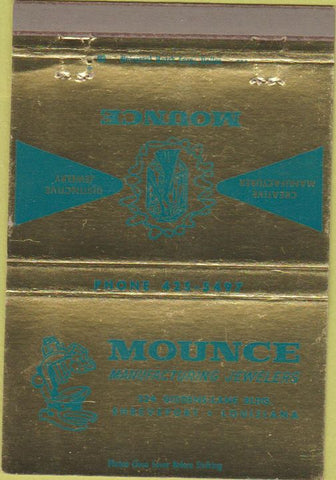 Matchbook Cover - Mounce Jewelry Shreveport LA 40 Strike